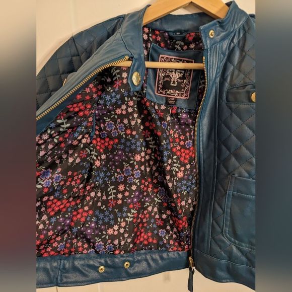 YMI Blue Quilted Kids Jacket - Picture 9 of 13